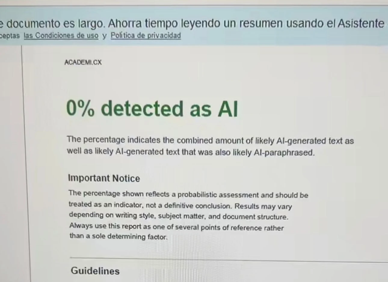 Academi 0%