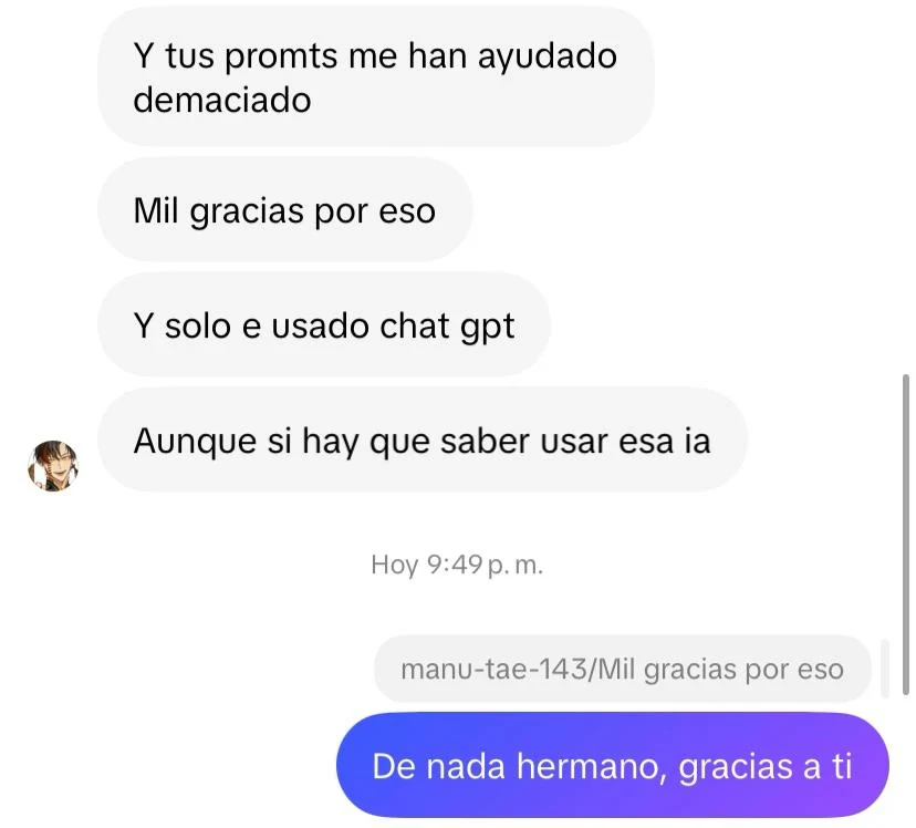 Testimonio WhatsApp